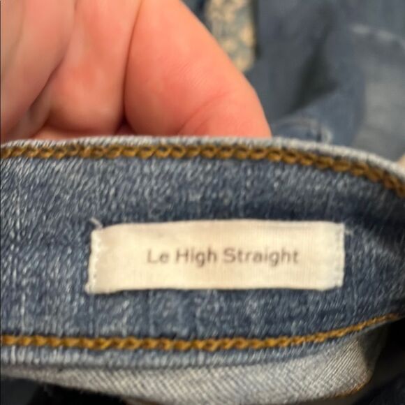 Frame Denim Le High Straight Blue Distressed Jeans Modern - Picture 6 of 11